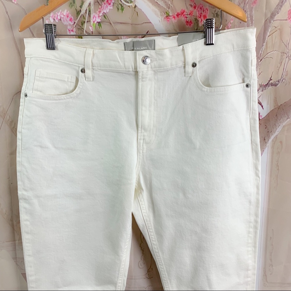 NEW EVERLANE White Mid-rise Skinny Jeans - Picture 3 of 10